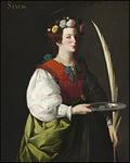 Wood Plaque - St. Lucy by Museum Art