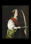 Holy Card - St. Lucy by Museum Art