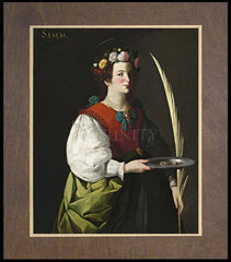 Wood Plaque Premium - St. Lucy by Museum Art