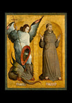 Holy Card - Sts. Michael Archangel and Francis of Assisi by Museum Art