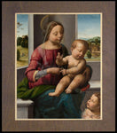 Wood Plaque Premium - Madonna and Child with Young St. John the Baptist by Museum Art