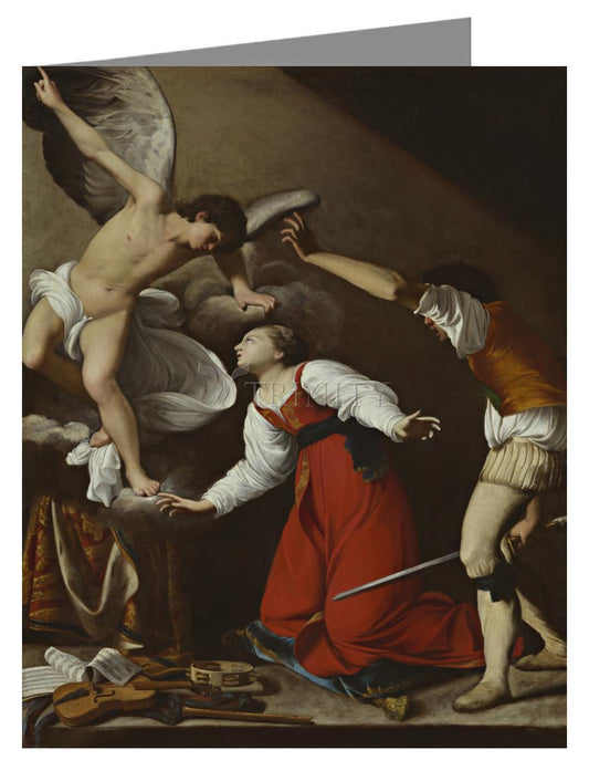 Martyrdom of St. Cecilia - Note Card
