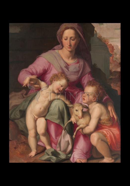 Madonna and Child with Infant St. John the Baptist - Holy Card