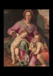 Holy Card - Madonna and Child with Infant St. John the Baptist by Museum Art
