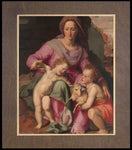 Wood Plaque Premium - Madonna and Child with Infant St. John the Baptist by Museum Art