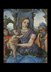 Holy Card - Madonna and Child with St. Joseph and Angel by Museum Art