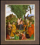 Wood Plaque Premium - Madonna and Child with Saints by Museum Art