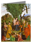 Note Card - Madonna and Child with Saints by Museum Art