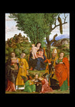 Holy Card - Madonna and Child with Saints by Museum Art