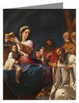 Custom Text Note Card - Madonna and Child with Saints by Museum Art