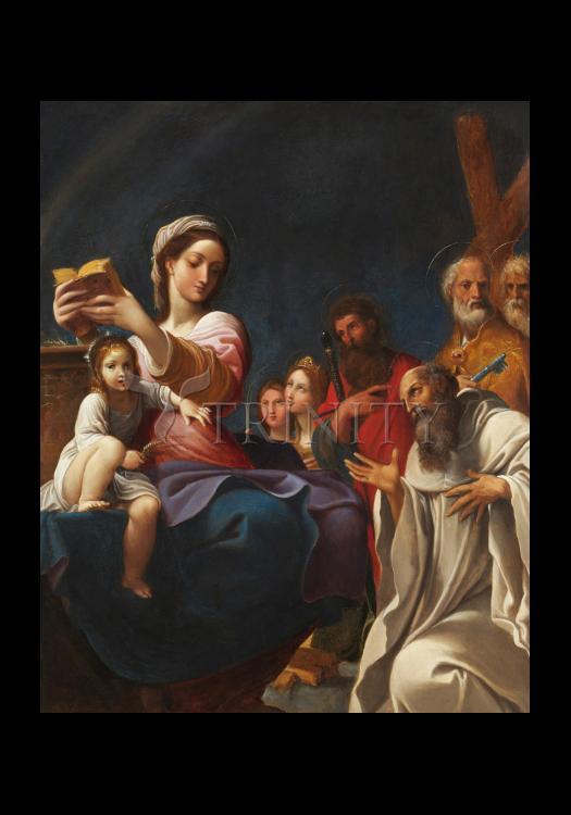 Madonna and Child with Saints - Holy Card