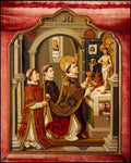 Wood Plaque - Mass of St. Gregory the Great by Museum Art