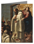 Custom Text Note Card - Martyrdom of St. Peter Armengol by Museum Art