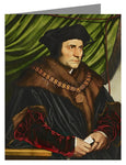 Custom Text Note Card - St. Thomas More by Museum Art