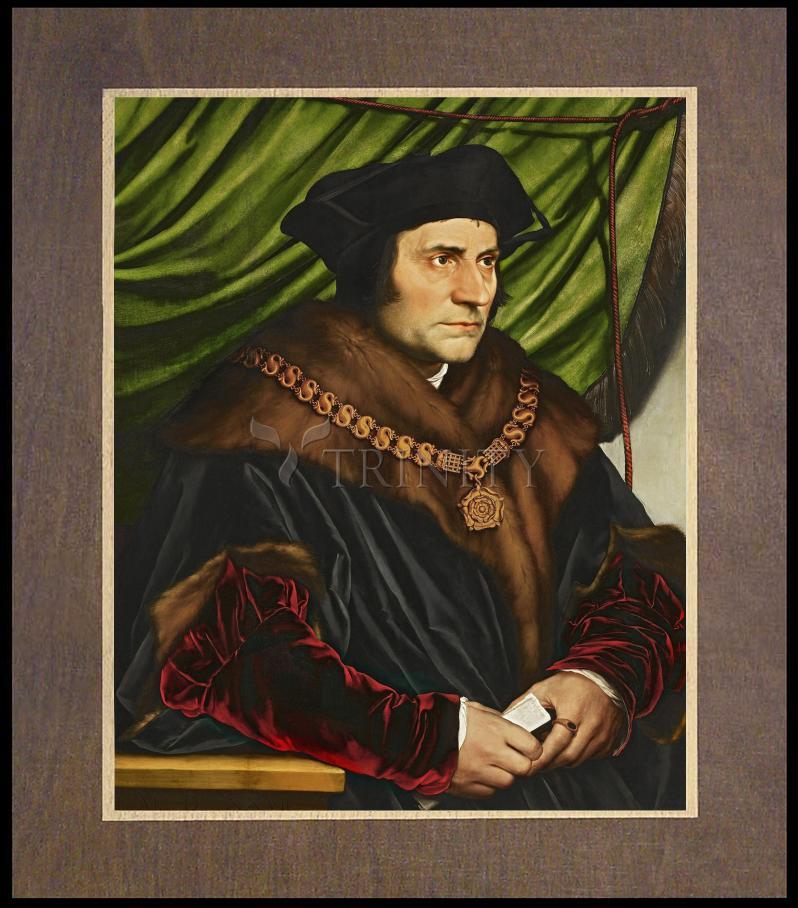 St. Thomas More - Wood Plaque Premium