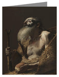 Custom Text Note Card - St. Paul the Hermit by Museum Art
