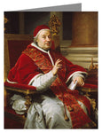 Custom Text Note Card - Pope Clement XIII by Museum Art