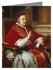 Custom Text Note Card - Pope Clement XIII by Museum Art