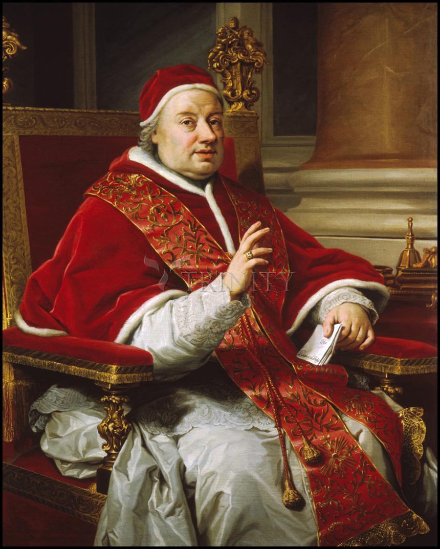Pope Clement XIII - Wood Plaque