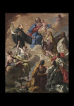 Holy Card - Saints Presenting Devout Woman to Blessed Virgin Mary and Child by Museum Art