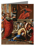 Note Card - St. Paul Exorcizing Possessed Man by Museum Art