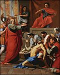 Wood Plaque - St. Paul Exorcizing Possessed Man by Museum Art
