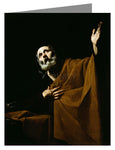 Note Card - Penitent St. Peter by Museum Art