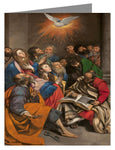 Custom Text Note Card - Pentecost by Museum Art