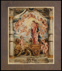 Wood Plaque Premium - Triumph of Divine Love by Museum Art