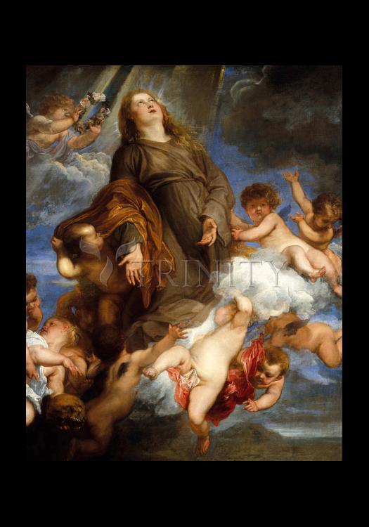 St. Rosalia Interceding for Plague-stricken of Palermo - Holy Card