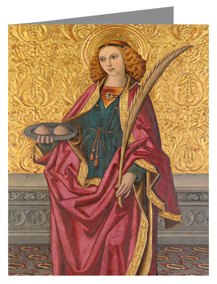 St. Agatha - Note Card