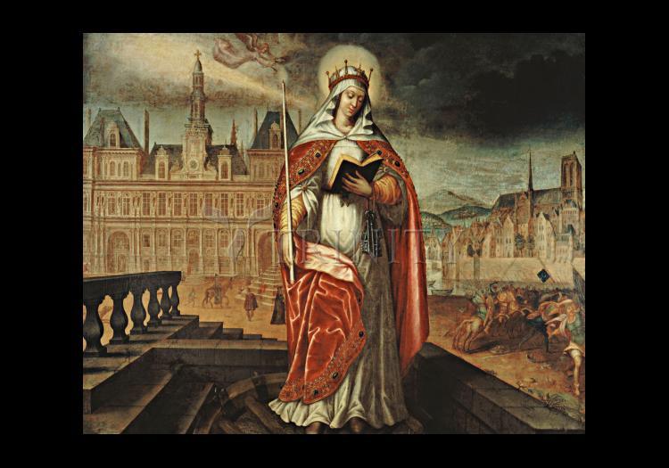 St. Genevieve - Holy Card