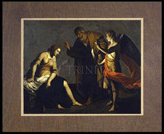 Wood Plaque Premium - St. Agatha Attended by St. Peter and Angel in Prison by Museum Art