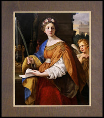 Wood Plaque Premium - St. Cecilia by Museum Art