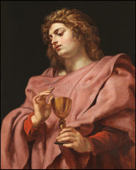 Wood Plaque - St. John the Evangelist by Museum Art