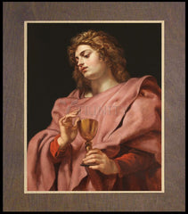 Wood Plaque Premium - St. John the Evangelist by Museum Art