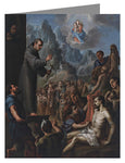 Custom Text Note Card - Miracles of St. Salvador de Horta by Museum Art