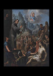 Holy Card - Miracles of St. Salvador de Horta by Museum Art