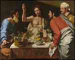 Wood Plaque - Supper at Emmaus by Museum Art