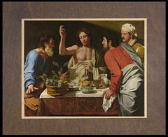 Wood Plaque Premium - Supper at Emmaus by Museum Art