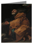 Custom Text Note Card - Tears of St. Peter by Museum Art