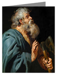 Custom Text Note Card - St. Matthias the Apostle by Museum Art
