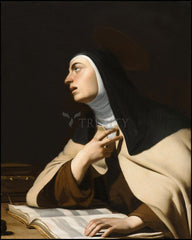 Wood Plaque - St. Teresa of Avila by Museum Art