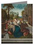 Note Card - Mary and Child with Angels by Museum Art