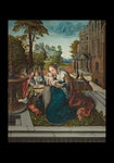 Holy Card - Mary and Child with Angels by Museum Art