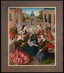 Wood Plaque Premium - Mary and Child with Four Holy Virgins by Museum Art