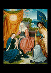 Holy Card - Mary and Child with Sts. Anne, Gereon, and Donor by Museum Art