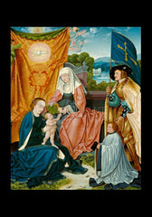 Holy Card - Mary and Child with Sts. Anne, Gereon, and Donor by Museum Art