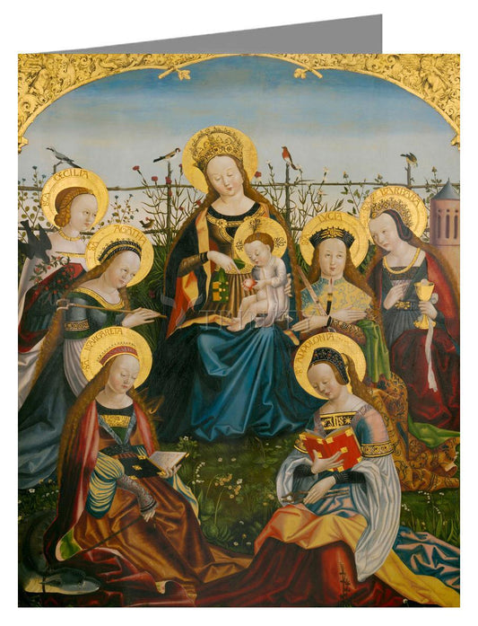 Mary and Child with Saints - Note Card Custom Text