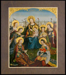 Wood Plaque Premium - Mary and Child with Saints by Museum Art